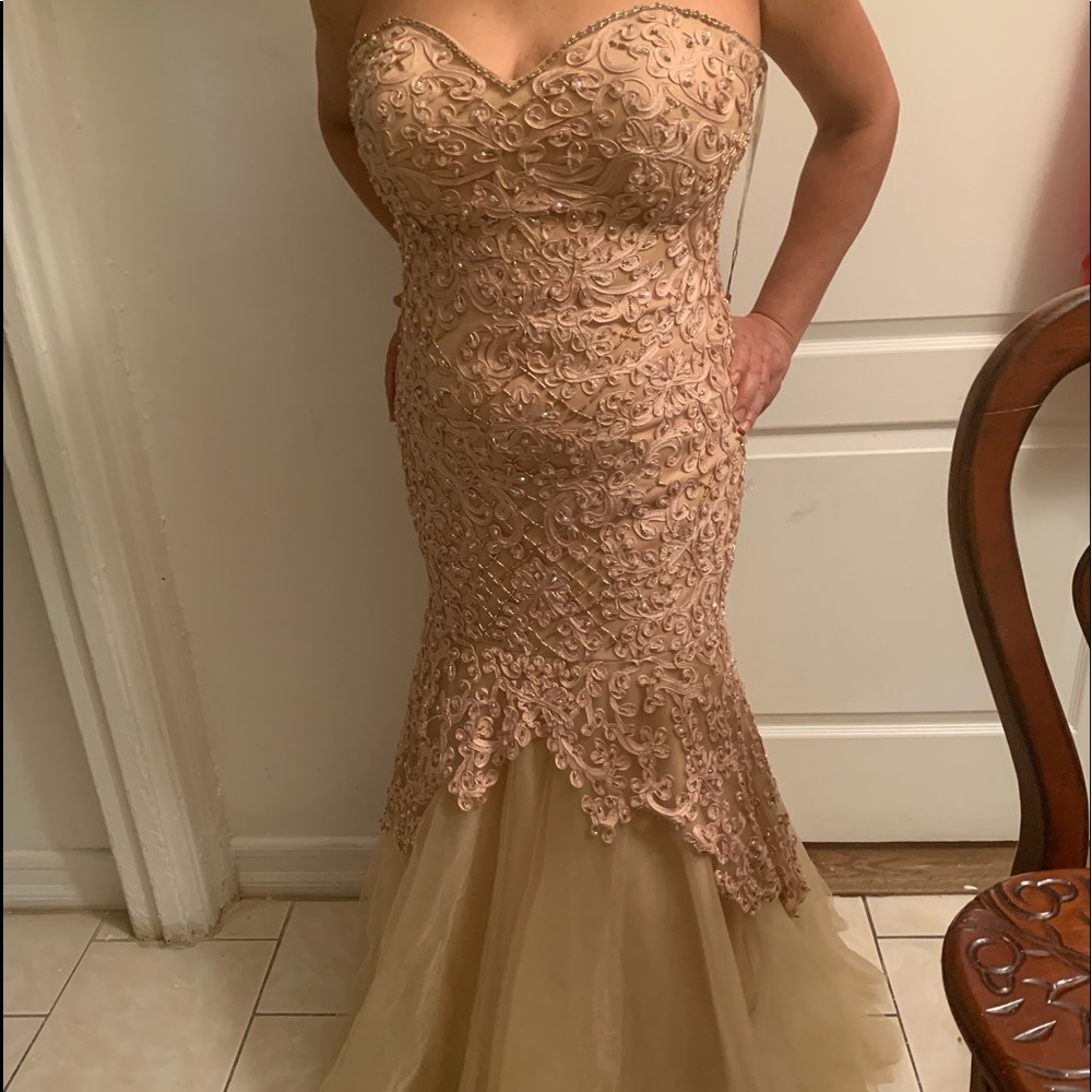 Long strapless Dress